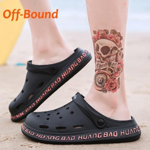 Off-Bound Summer Men Women Slippers Outdoor Clogs Garden Slippers Beach Sandals Mules Bathroom Loafers Casual Home Couple Shoes