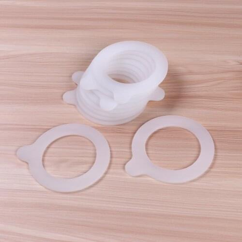 10Pcs Silicone Sealing Rings Gaskets Food Storege Jars Replacement Airtight Leak-proof Rubber Seals Rings for Mouth Canning Jars