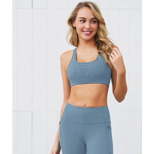 Sexy women 2 piece yoga set bra+leggings pocket female solid sport gym workout high waist clothes mujer fitness running clothing