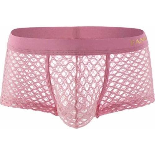 Mens Ultra-thin Ice Sexy Underwear Men Boxers Solid Convex Mens Underpants Short Panties Slip Homme Cueca Gay Male Boxers