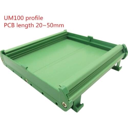 UM100 PCB length: 20-50mm profile panel mounting base PCB housing PCB DIN Rail mounting adapter
