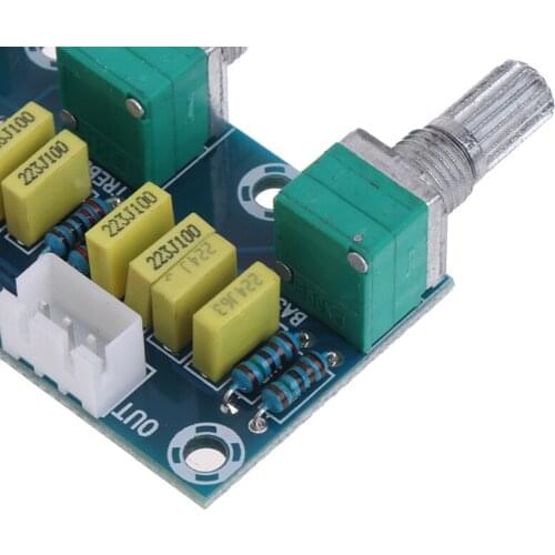 HIFI Amplifier Passive Tone Board Treble Bass Volume Control Preamp Board 2.1CH Y1AE