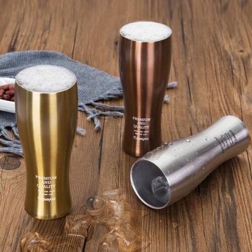 Vacuum Cup beer mug Bilayer Stainless Steel Insulation Cups Milk Coffee Cars Cups for Home Office Use Tea Water Cup
