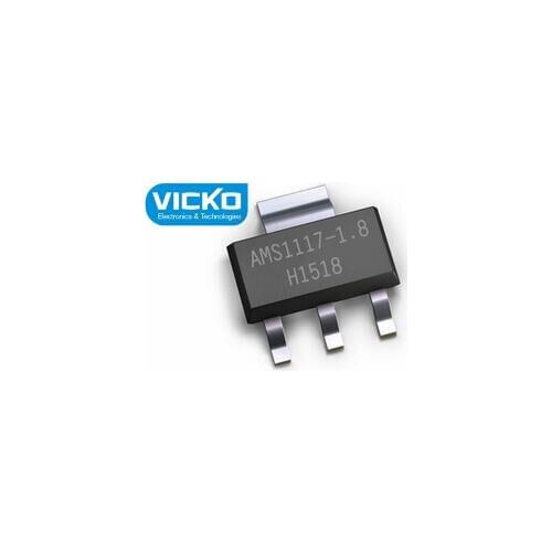 [YK] 10pcs free shipping AMS1117-1.8 AMS1117-1.8V AMS1117 1.8V 1A SOT-223 Voltage Regulato new original
