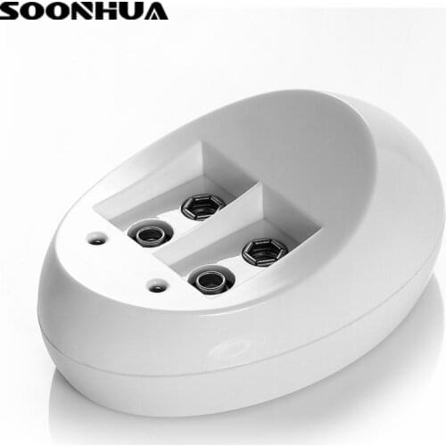 SOONHUA Universal Rechargeable Battery Quick Charge Adapter For AA/AAA 9V NI-MH NiCd Li-ion Batteries Charger With LED Indicator
