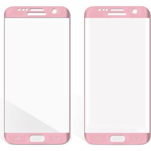 Pink Blue Silver Full Screen Protector For Samsung Galaxy S7 S6 edge Plus Whole Film Glass Sheet
