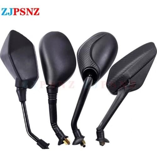 Motorcycle Back View Mirror 360° Rotated Adjust Universal Rearview Mirrors Mirrors Moped Side Mirrors 6/8/10 mm Screws Gift tool