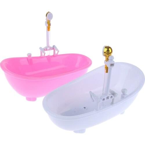1/6 Dollhouse Miniatures Electric Bathtub Furniture Bathroom Accessories Kids Pretend Toy