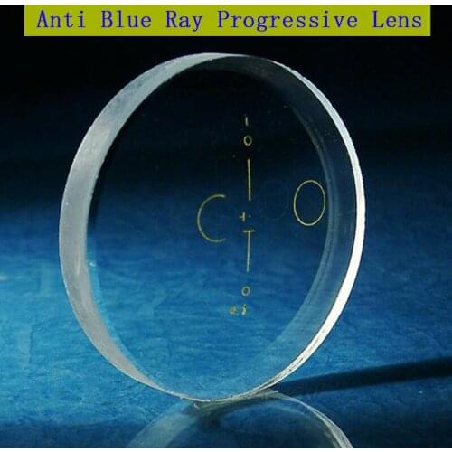 1.61/1.67 Anti Blue Ray Progressive Multifocal Myopia Presbyopia Glasses lens Look Near Far Customize Prescription Optical Lens