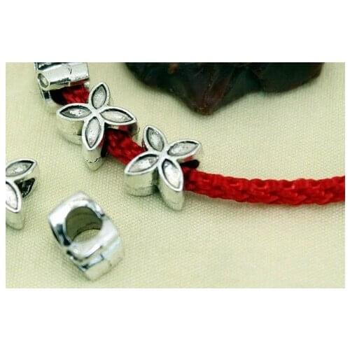 10pcs/lot Tibetan Silver spacer grass Loose Bead Spacer Beads Connectors for DIY Jewelry Making bracelet cg4s