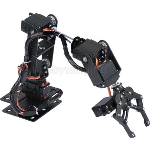 6 DOF Robot Manipulator Metal Alloy Mechanical Arm Clamp Claw Kit MG996R DS3115 for Arduino Robotic Education