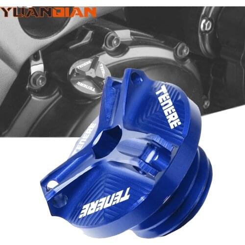 For yamaha Tenere 700 T700 Tenere700 2019 2020 2021 Motorcycle CNC Aluminum Oil Filler Cap Plug cover Engine Plug Cap Tenere