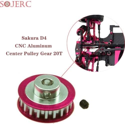 SOJERC aluminum Center Pulley Gear T20 use for 3Racing Sakura D3 / D4 sport car AWD RWD #3RAC-3PY/20 Pulley Gear