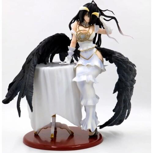 Anime Albedo Furyu Black Angel Sexy Figure Collection Model Toys