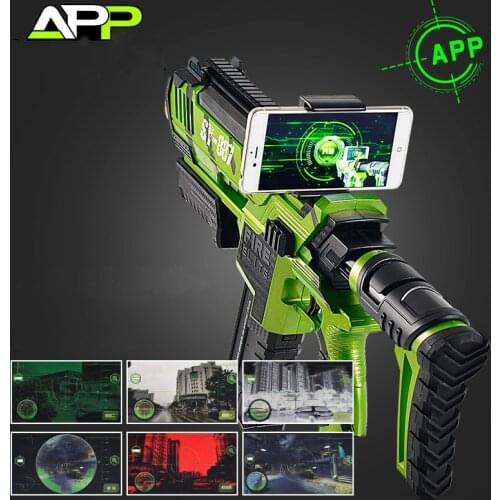 APP Smart Toy Guns For Boys With Water Bulle Submachine Gun Kids Adults Toys 3D Virtual Reality Phone Outdoor Live Cosplay Games
