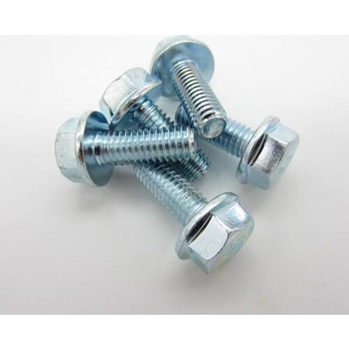 M5 M6 M8 M10 M12 Grade 8.8 Galvanized Hexagonal Flange Bolts Flange Screws Hexagonal Belt Pad Full Thread/Partial Thread