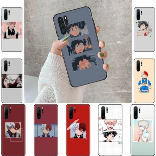My hero academia anime Phone Case For Huawei Y5 Y6 II Y7 Y9 PRIME 2018 2019 NOVA3E P20 PRO P10 Honor 10