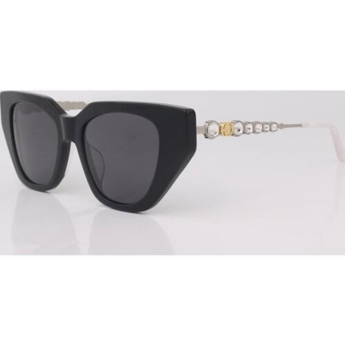 Black Cat eye women sunglasses with crystal fashion sunglasses for men