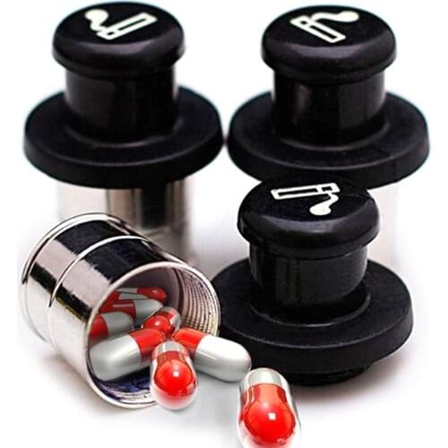 Cigarette Lighter Design Hidden Car Insert Case Pill Box Container Safe Storage Pillcase Pill Box