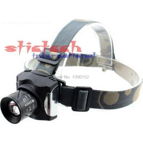 By dhl or ems 200 pieces high quality New Xm-L Q5 Led Headlight Torch Head Lamp Frontale Headlamp For Camping Fishing