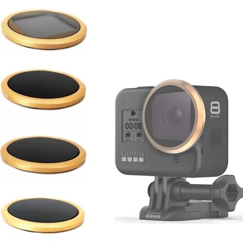 CPL ND8 ND16 ND32 Neutral Density Lens Filter Sticker Cover for Gopro Hero 8 Black Action Camera Filters Accessories