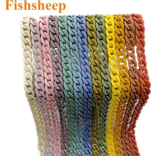 FishSheep 2020 New Color Acrylic Sunglasses Chain Women Eyeglass Chains Reading Glasses Cord Holder Neck Strap Rope Lanyard