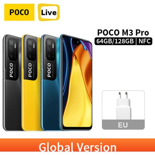 Global Version POCO M3 Pro 5G NFC Smartphone 4GB 64GB/6GB 128GB Dimensity 700 Octa Core 90Hz FHD+ DotDisplay 5000mAh 48MP Camera