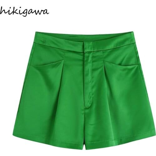 HIKIGAWA Women's High Waist Shorts