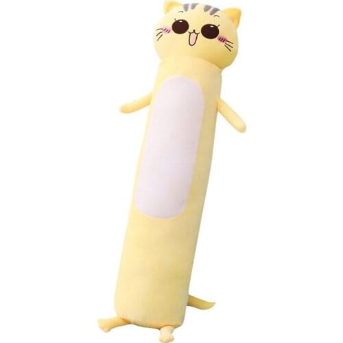 90-165cm Large Size Toys Cute Yellow Cat Pllow Soft Cushion Stuffed Animals Cat Plush Toys Christmas gift For Children Wholesale
