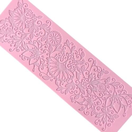 Lace mat silicone mold Chinese cake tool for cake shop decoration accessories kitchen baking mold KLM