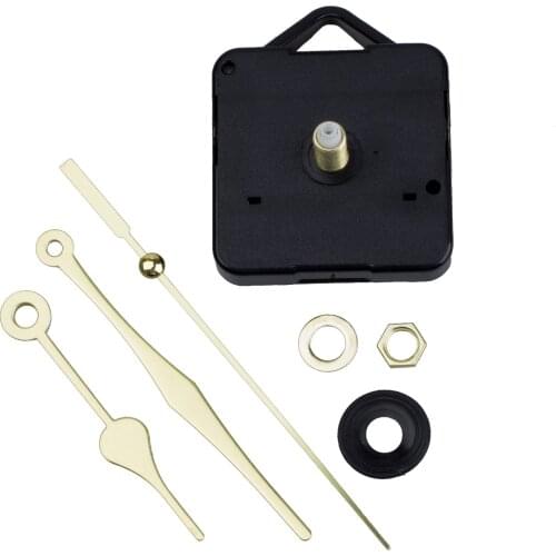 Quartz Clock Movement Mechanism Gold Hands DIY Repair Parts Kit