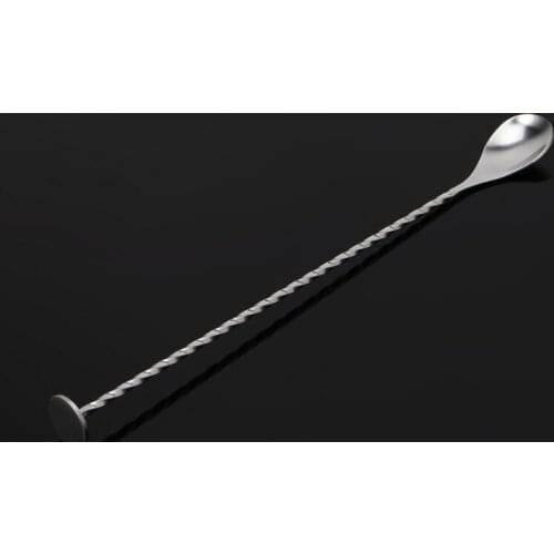 Stainless Steel Cocktail Stirrer Bar Puddler Martini Stirring Spoon