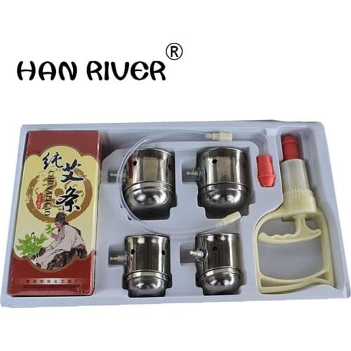 Moxibustion cupping apparatus multi-functional portable article ai wen jiu household moxibustion box vacuum suction type cupping
