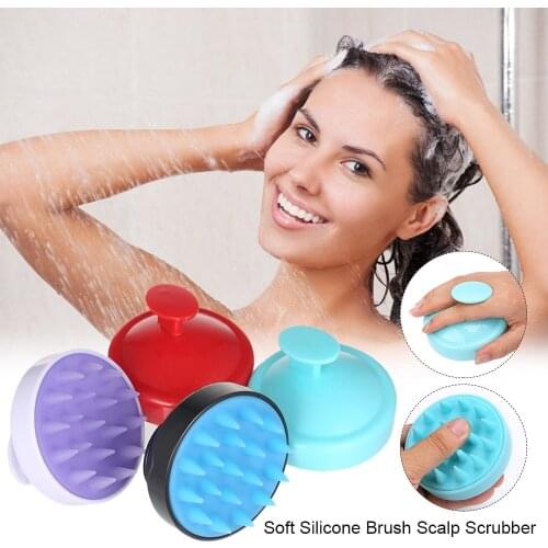 Soft Silicone Head Massager Comb Hair Scalp Massaging Shampoo Brush Scalp Scrubber