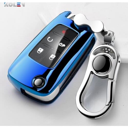 Soft TPU Car Key Case Cover Shell Fob For Buick For Chevrolet Cruze For Opel Vauxhall Insignia Corsa Mokka Fold Key Shell Holder