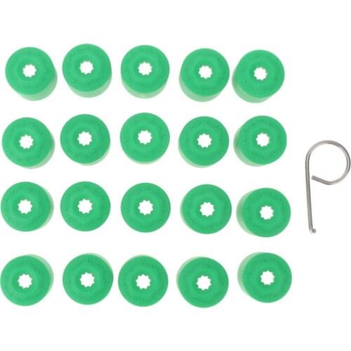 Set of 20 Wheel Bolt Lug Nut Cover Cap with Removal Tool Dismantle for VW Wheel