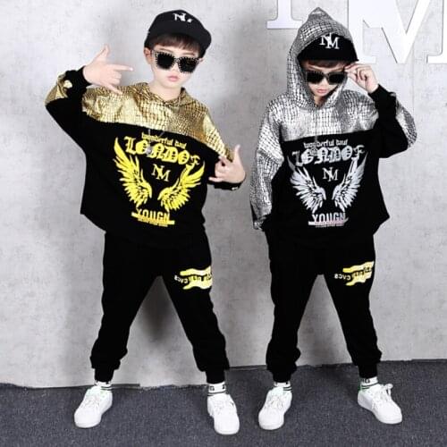 Boys Outfits Baby Boy Clothes Clothing Teenagers Autumn Wings Print Casual Pants Sports Suit Children Kid Suits Sport Hoodies