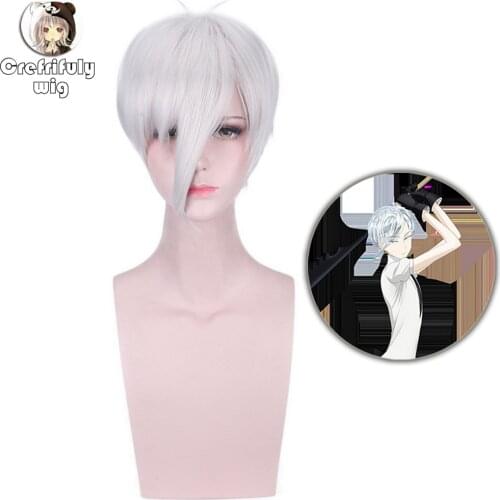 New Land of the Lustrous Antarcticite Wig Cosplay Costume Houseki no Kuni Women Men Short Synthetic Hair Party Play Wigs