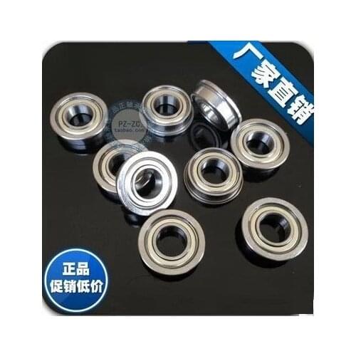 MF73ZZ Full ball flanged bearing pulley 3*7*2 mm3*7*2.5mm miniature flange deep groove ball bearings 3x7x2 3x7x2.5