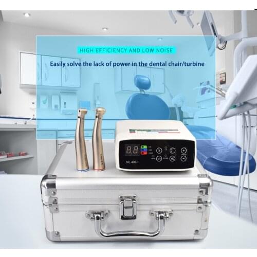Portabl Dental Intrument Set LED No Brushless Electric Motor Micromotor System With Ti-Max x25L /x95L Optical Contra Angle