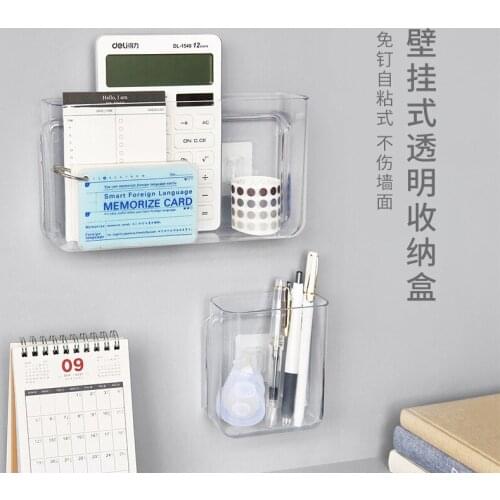 Simple Wall-mounted Storage Box Punch-free Shelf on The Wall Bedside Storage Rack Bedroom Dormitory Upper Berth Storage