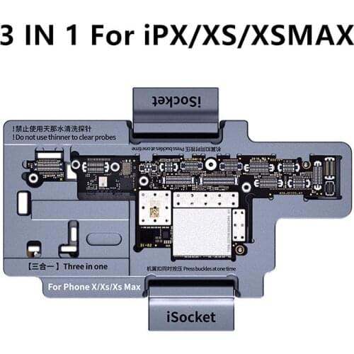 QIANLi iSocket 3 in 1 Motherboard Test Fixture For iPhone X XS MAX Logic Board Diagnostic Test Repairing Tools Without Soldering