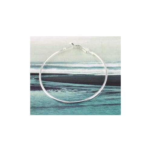 150PCS Silver Color plate earring hoop 70mm #19973