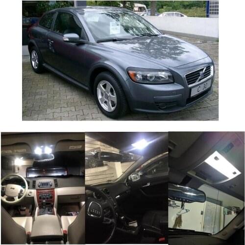 LED Interior Car Lights For volvo c30 533 hatchback c70 mk1 convertible 873 coupe 872 car accessories lamp bulb error free