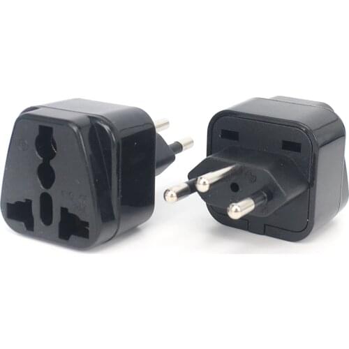 Universal Brazil 3-Pin Plug Adapter EU European US UK To Brazil Travel Adapter Electric Plug Power Charger Socket Outlet