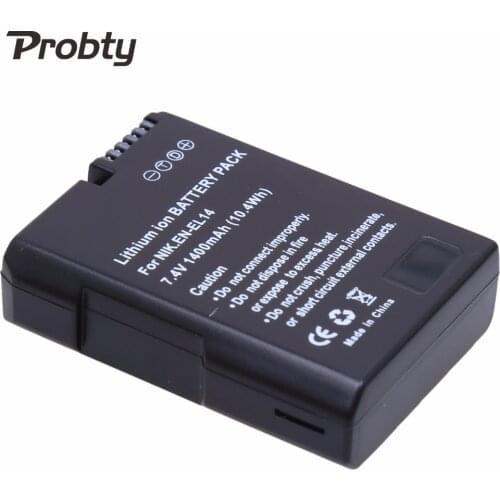 PROBTY EN-EL14 ENEL14 EN EL14 Original digital battery/ Camera Battery pack For Nikon D5200 D3100 D3200 D5100 P7000 P7100 MH-24