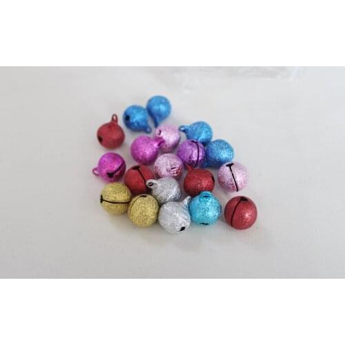 20pcs/lot 14mm mix colorful toy bell with string for diy findings