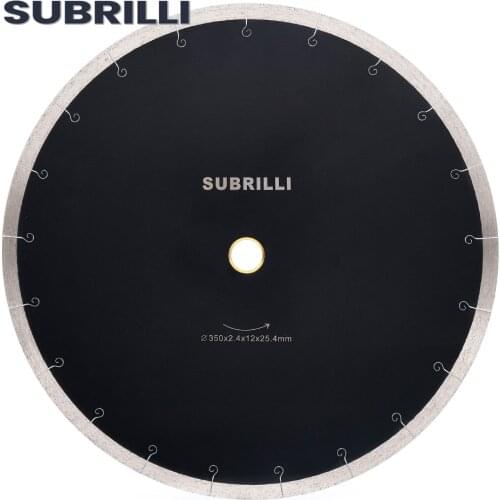 SUBRILLI D350mm Ceramic Porcelain Tile Diamond Saw Blade 14inch Circular Cutting Disc For Stone Marble