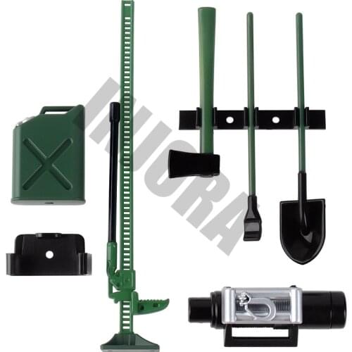 RC Car Mini Jack Fuel Tank Winch Set for 1/10 RC Crawler Axial SCX10 90046 Tamiya CC01 D90 D110 RC Truck Car Parts