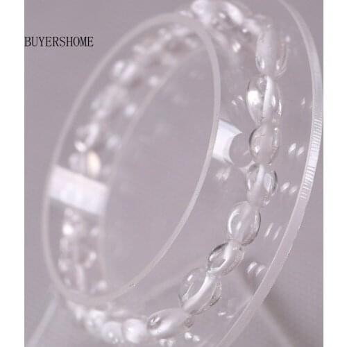 Free Shipping For Women Jewelry Stretch Irregular Shape Natural Stones Beads White Crystal Bracelet 7.5" 1Pcs H1322